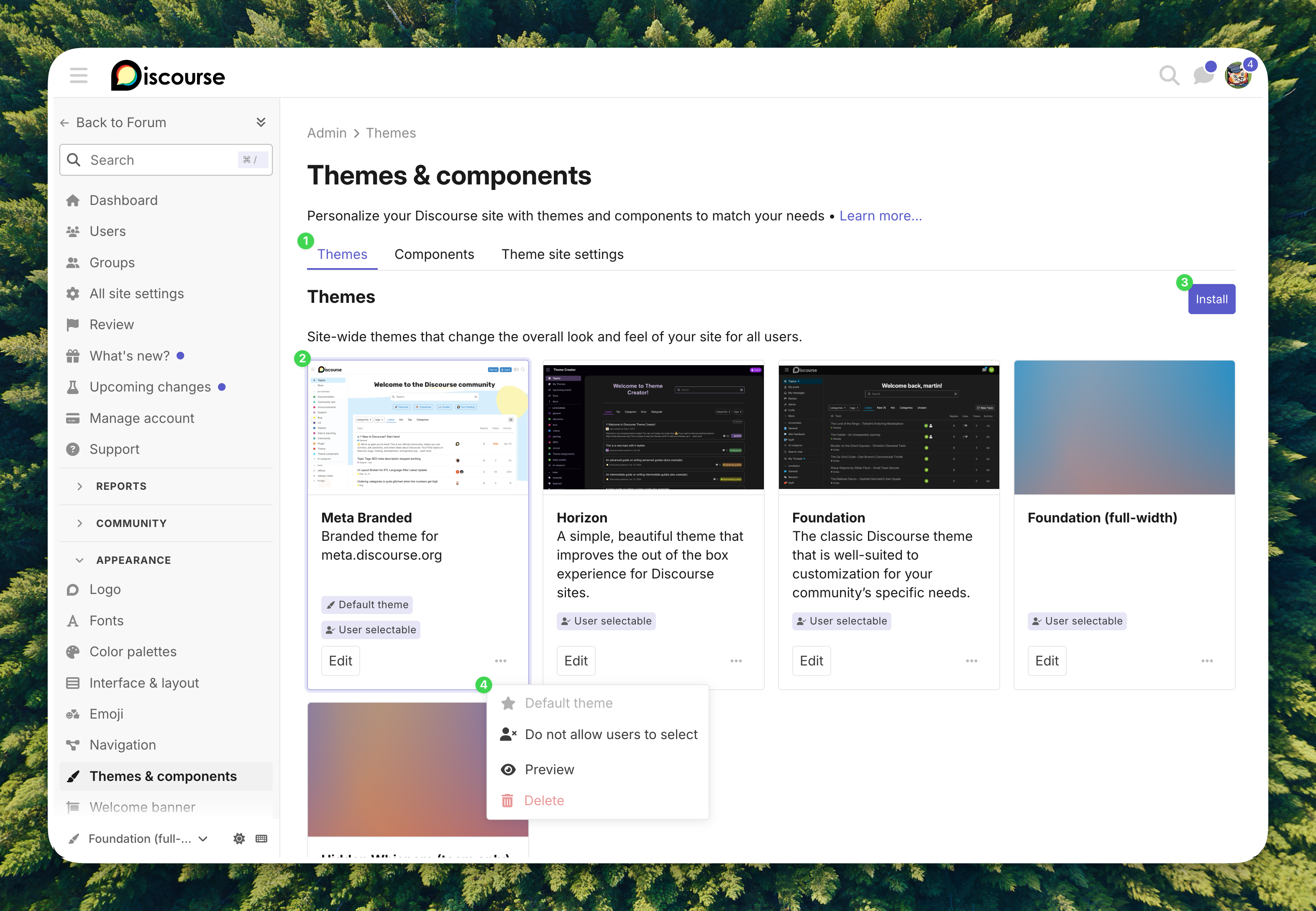 theme layout complete